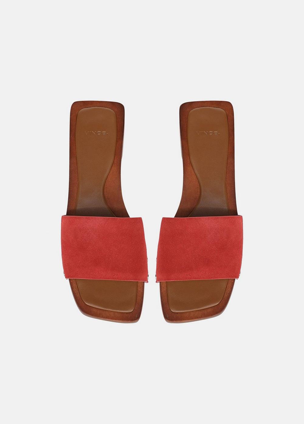 Vince Barbara Leather Slide Sandal - Shoes