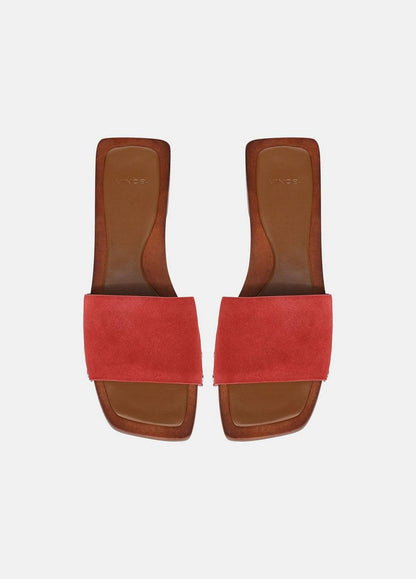 Vince Barbara Leather Slide Sandal - Shoes