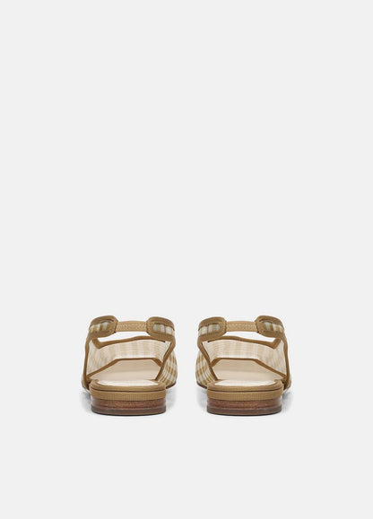 Vince Daphne Gingham Slingback Flat - Shoes
