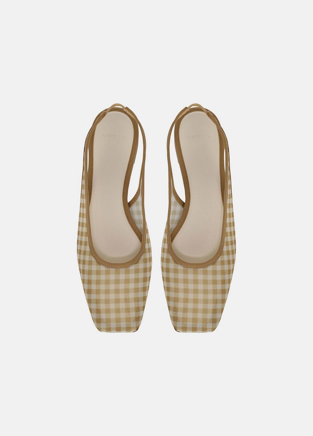 Vince Daphne Gingham Slingback Flat - Shoes