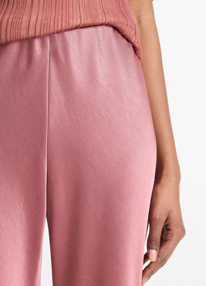 Vince Colette High-Rise Fluid Satin Bias Pant - Pants & Shorts