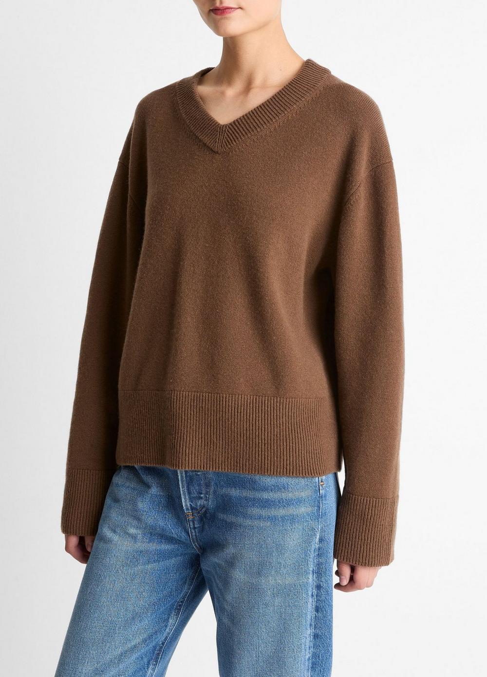 Vince Wool-Cashmere V-Neck Sweater - Sweaters