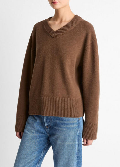 Vince Wool-Cashmere V-Neck Sweater - Sweaters