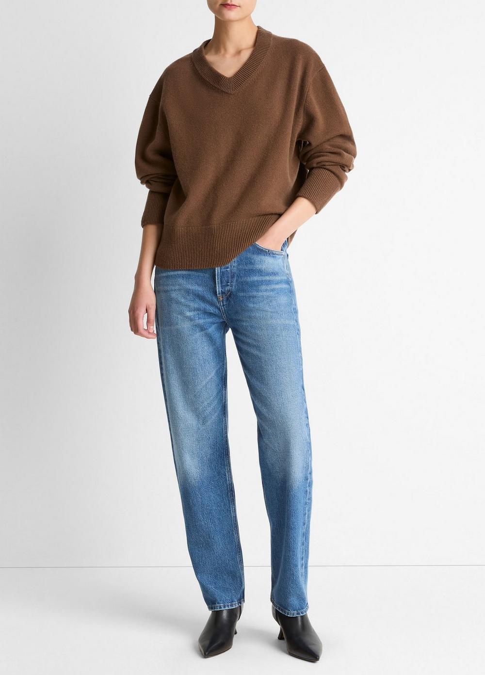 Vince Wool-Cashmere V-Neck Sweater - Sweaters