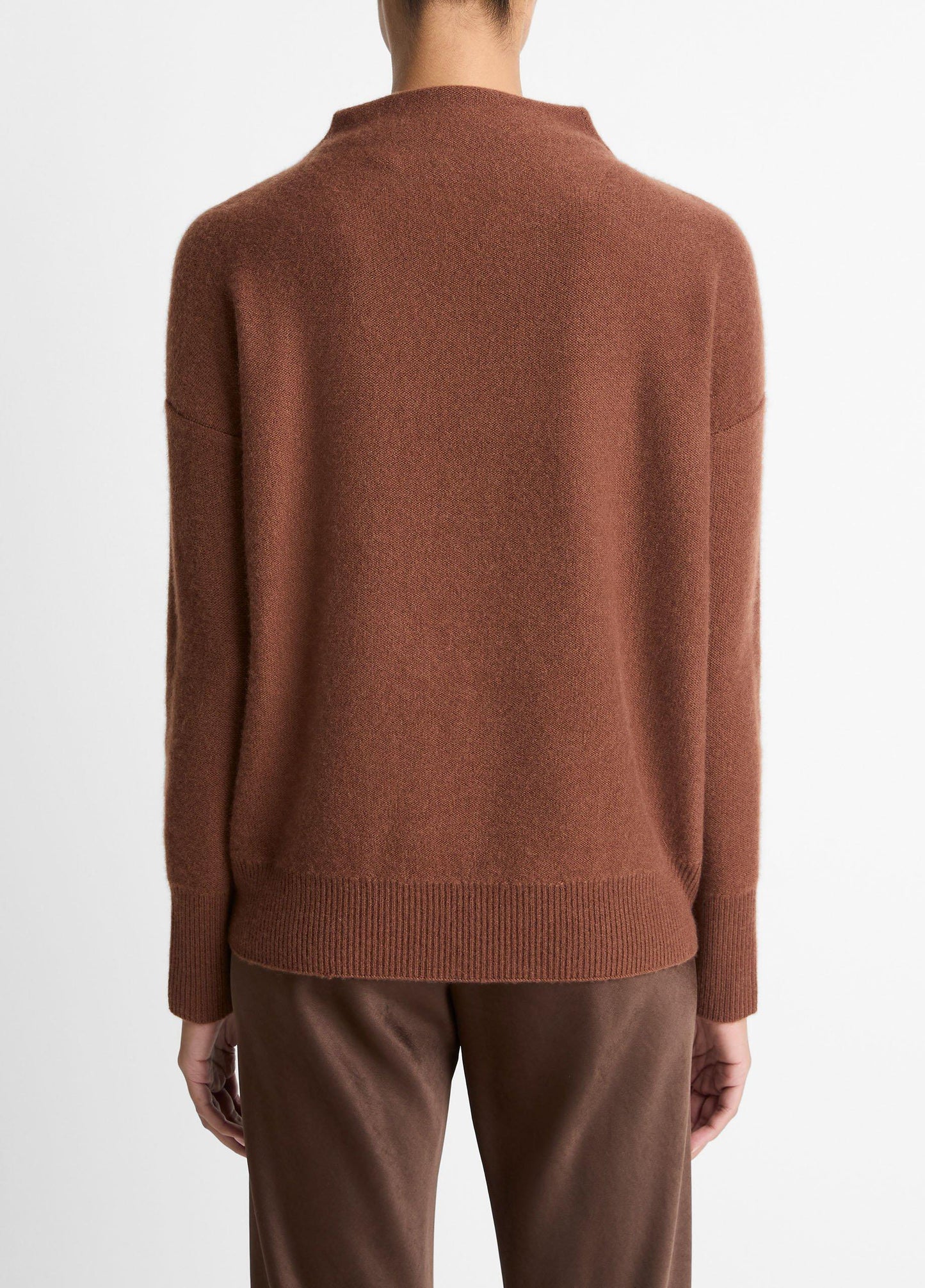 Vince Plush Cashmere Funnel-Neck Sweater - Sweaters