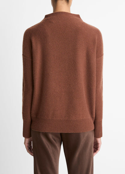 Vince Plush Cashmere Funnel-Neck Sweater - Sweaters