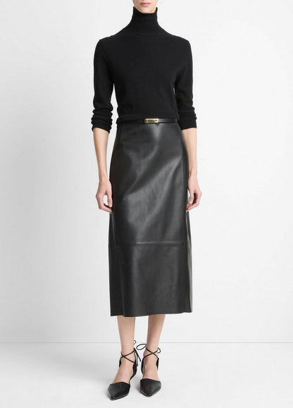 Vince Cashmere-Silk Three-Quarter-Sleeve Mock-Neck Sweater - Sweaters