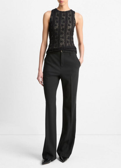 Vince Smocked Lace Shell - Shirts & Tees