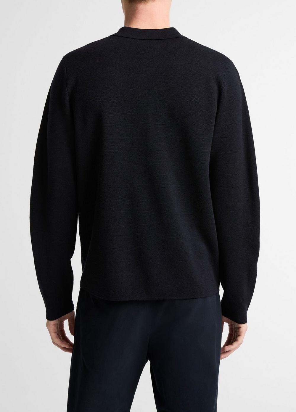 Vince Italian Merino Wool Milano Polo Sweater - Sweaters