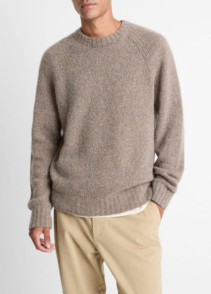 Vince Donegal Cashmere Raglan-Sleeve Sweater - Sweaters