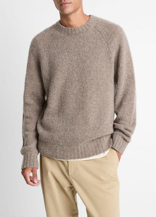 Vince Donegal Cashmere Raglan-Sleeve Sweater - Sweaters