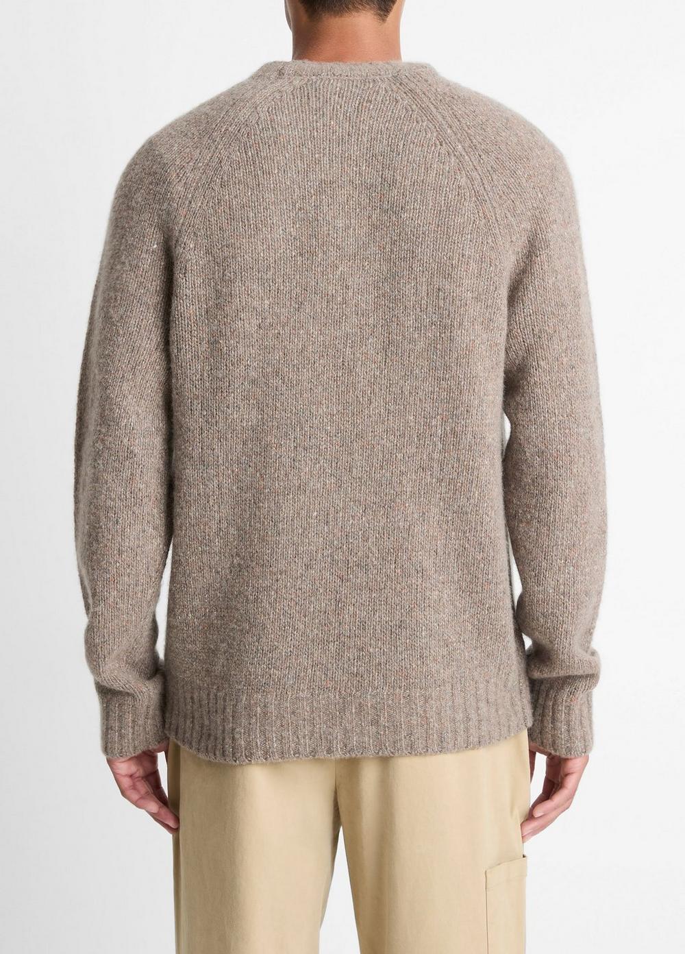 Vince Donegal Cashmere Raglan-Sleeve Sweater - Sweaters