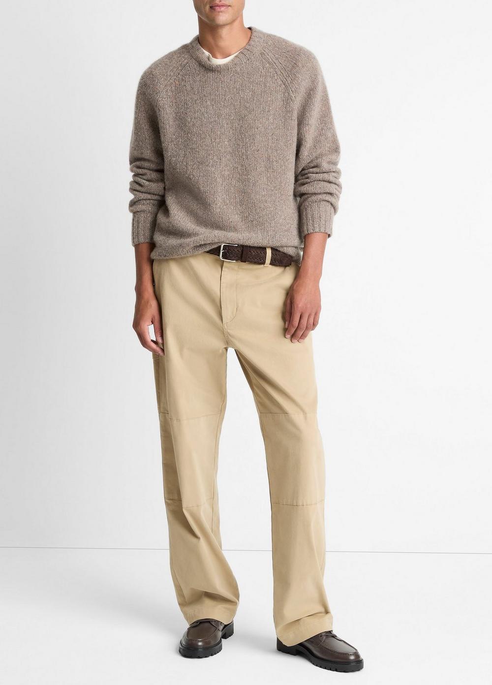 Vince Donegal Cashmere Raglan-Sleeve Sweater - Sweaters