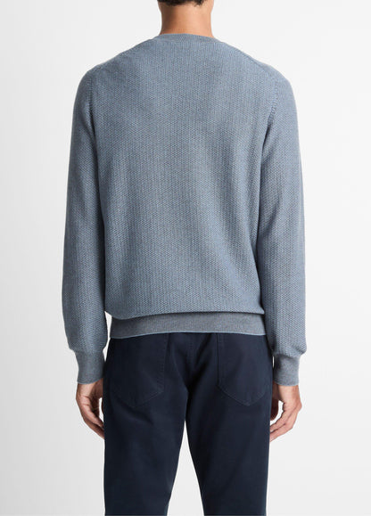 Vince Geo-Jacquard Wool-Blend Crew Neck Sweater - Sweaters