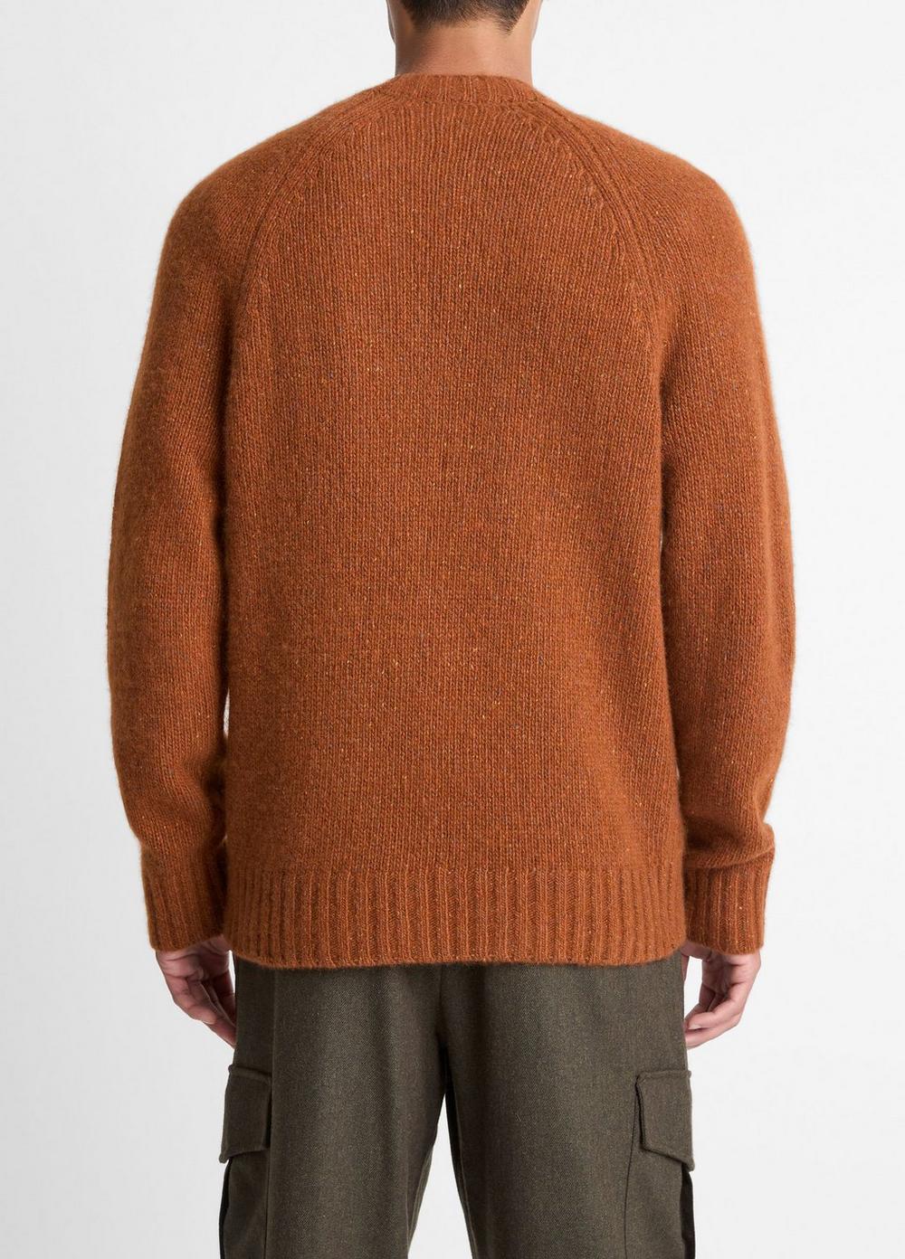 Vince Donegal Cashmere Raglan-Sleeve Sweater - Sweaters