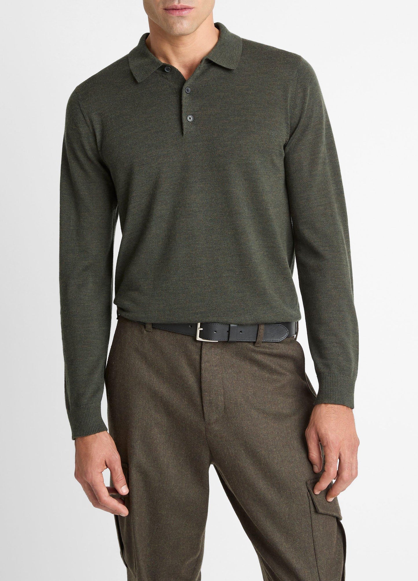 Vince Wool Polo Sweater - Sweaters