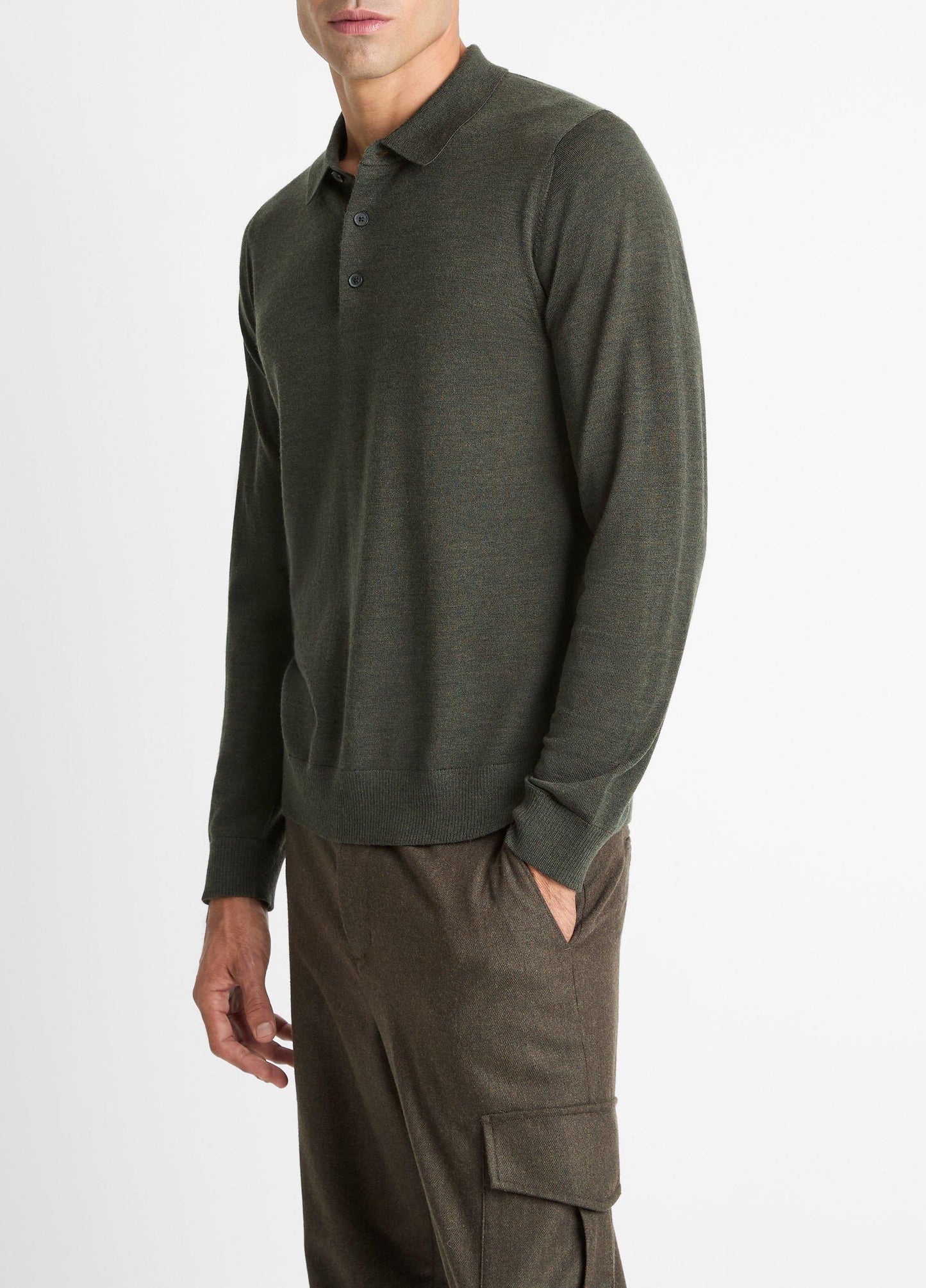 Vince Wool Polo Sweater - Sweaters