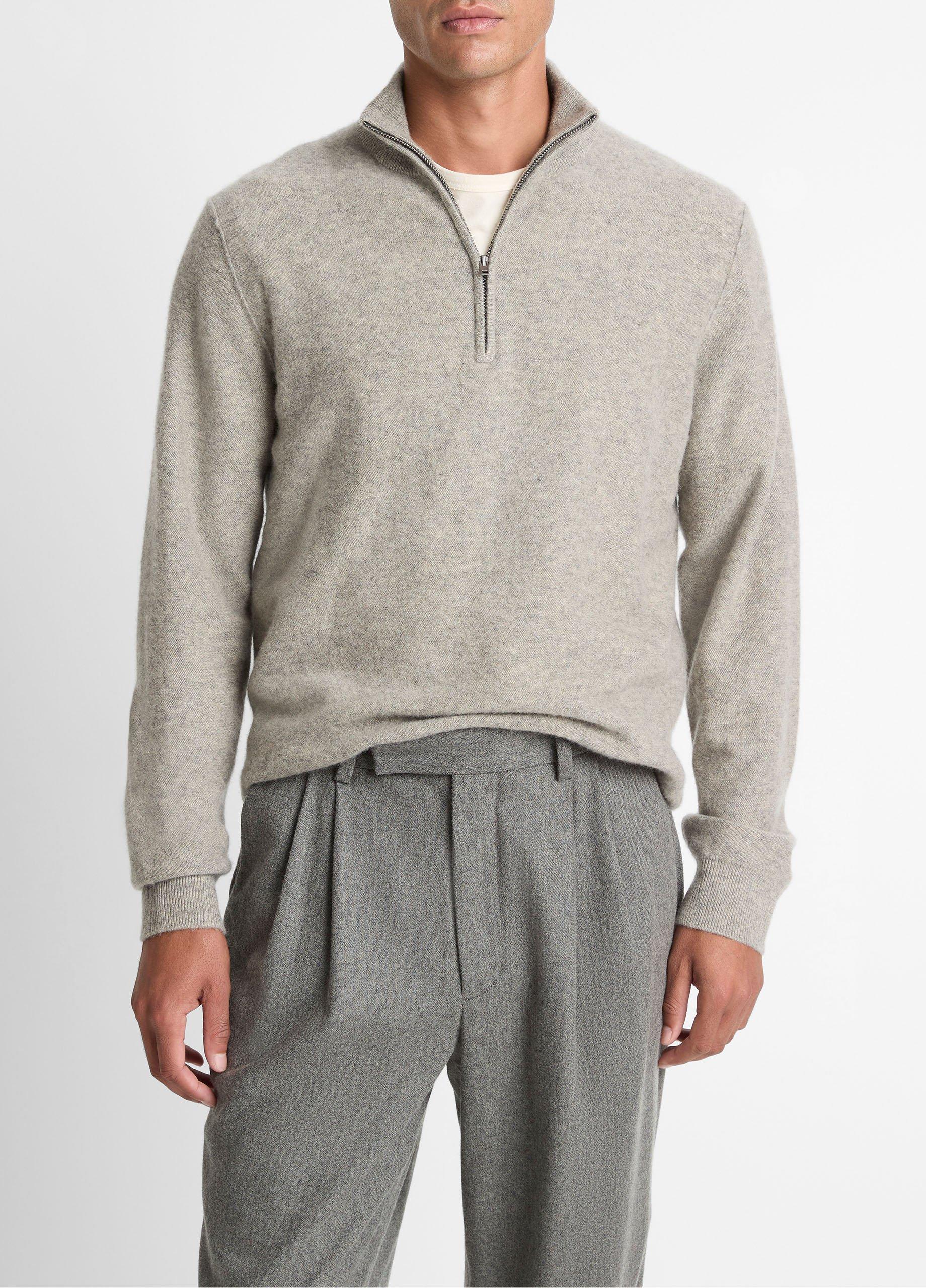Vince Plush Cashmere Quarter-Zip Sweater - Sweaters