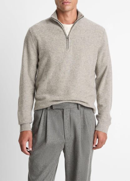 Vince Plush Cashmere Quarter-Zip Sweater - Sweaters