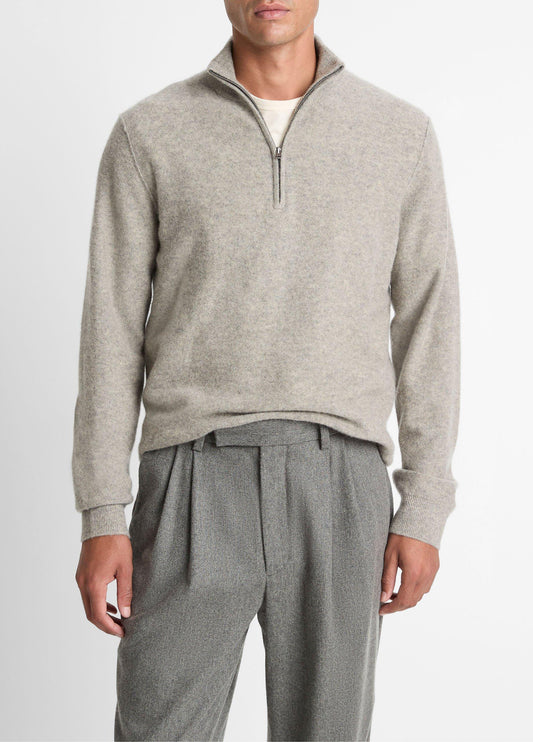 Vince Plush Cashmere Quarter-Zip Sweater - Sweaters