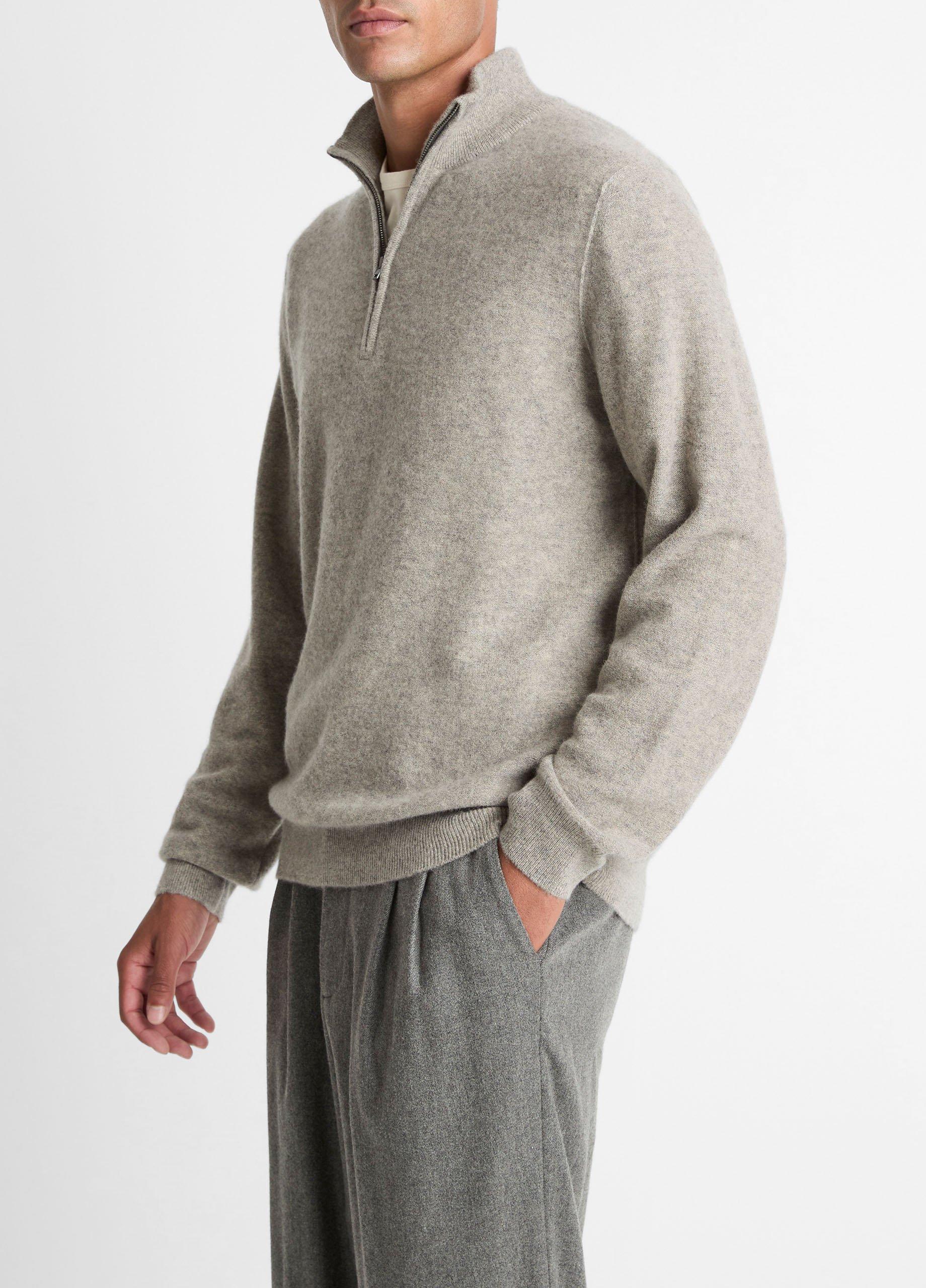 Vince Plush Cashmere Quarter-Zip Sweater - Sweaters