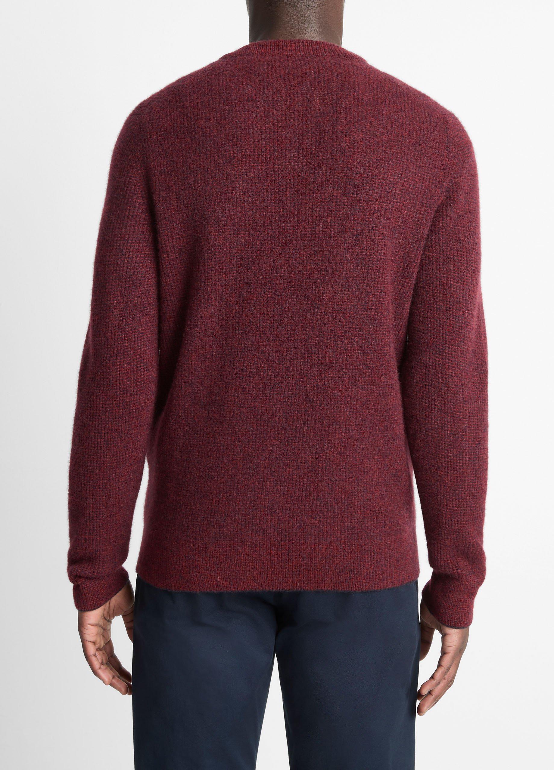 Vince Plush Cashmere Thermal Crew Neck Sweater - Sweaters