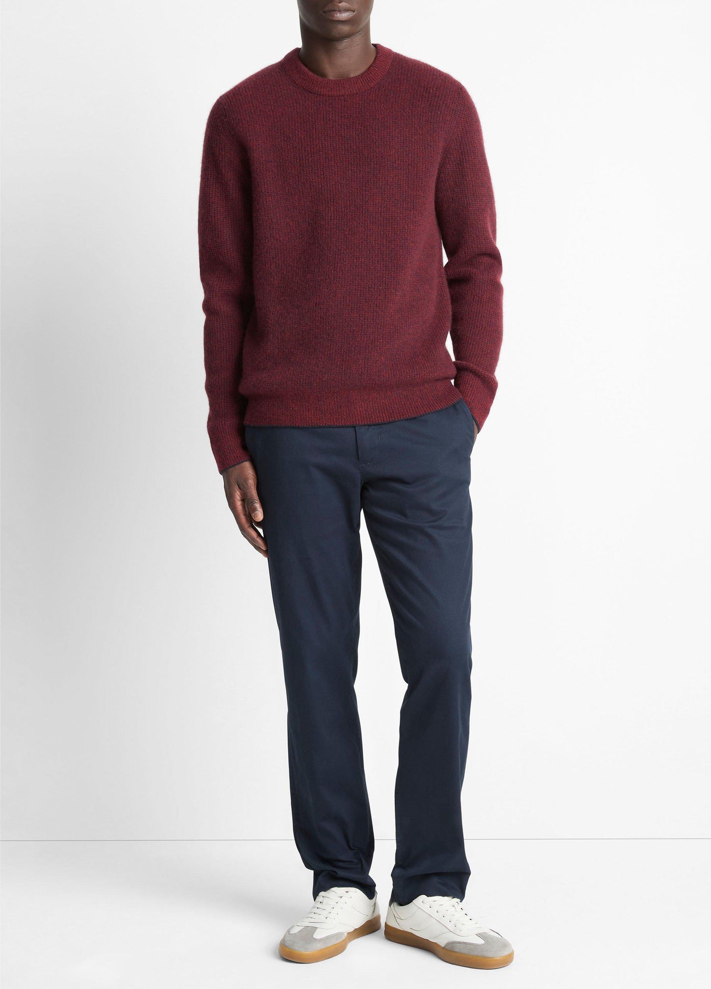 Vince Plush Cashmere Thermal Crew Neck Sweater - Sweaters