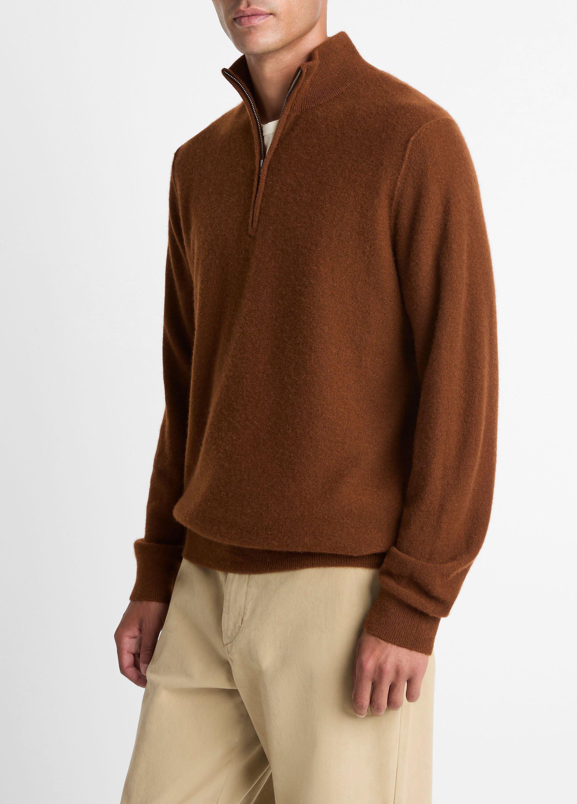 Vince Plush Cashmere Quarter-Zip Sweater - Sweaters