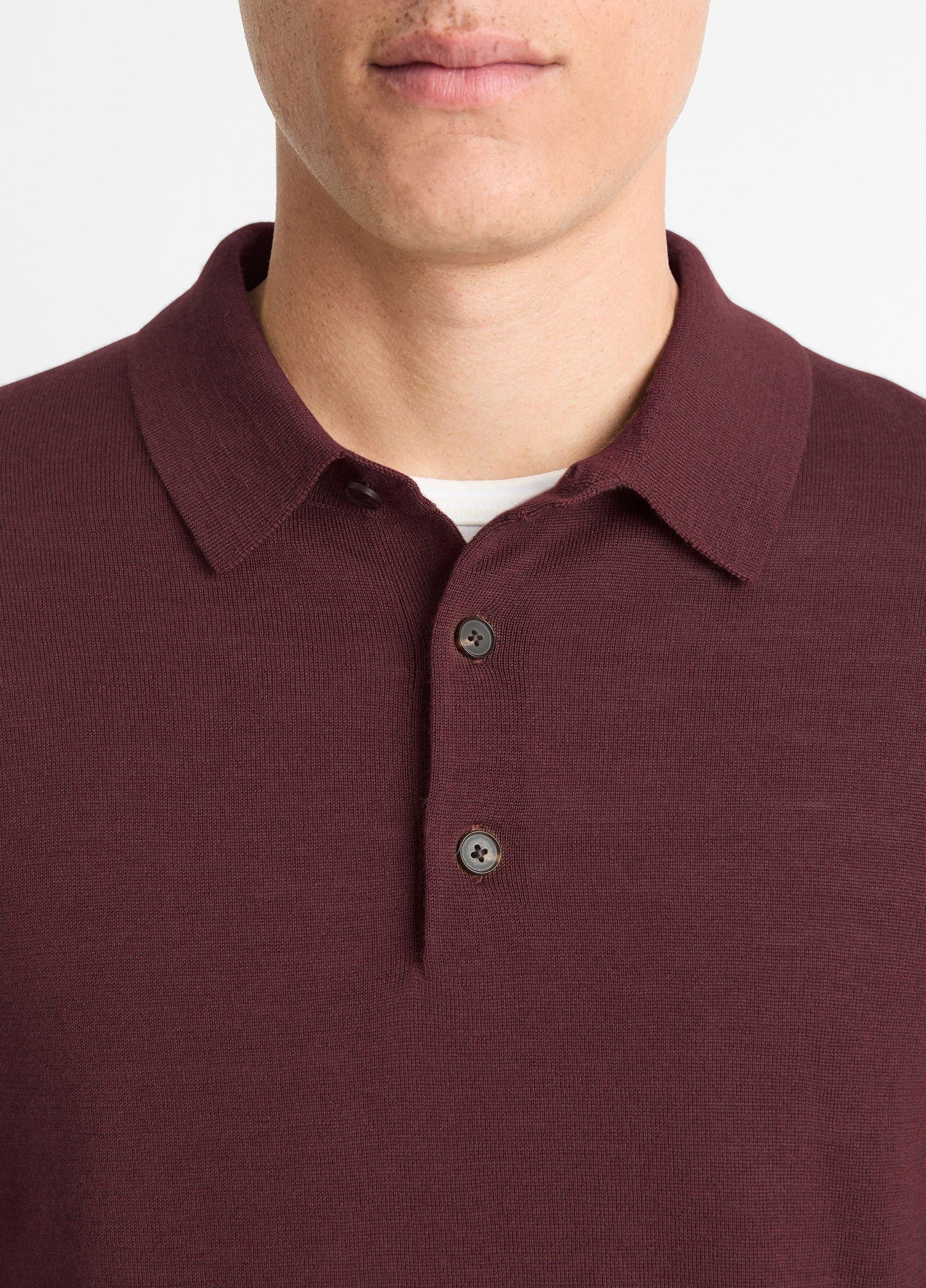 Vince Wool Polo Sweater - Sweaters