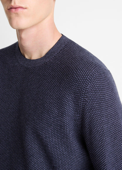 Vince Geo-Jacquard Wool-Blend Crew Neck Sweater - Sweaters