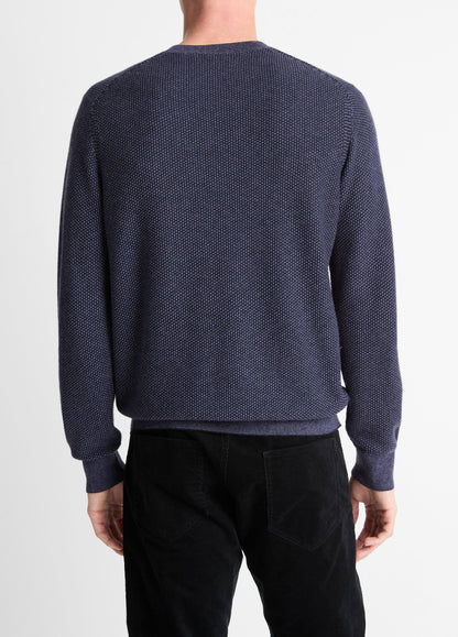Vince Geo-Jacquard Wool-Blend Crew Neck Sweater - Sweaters