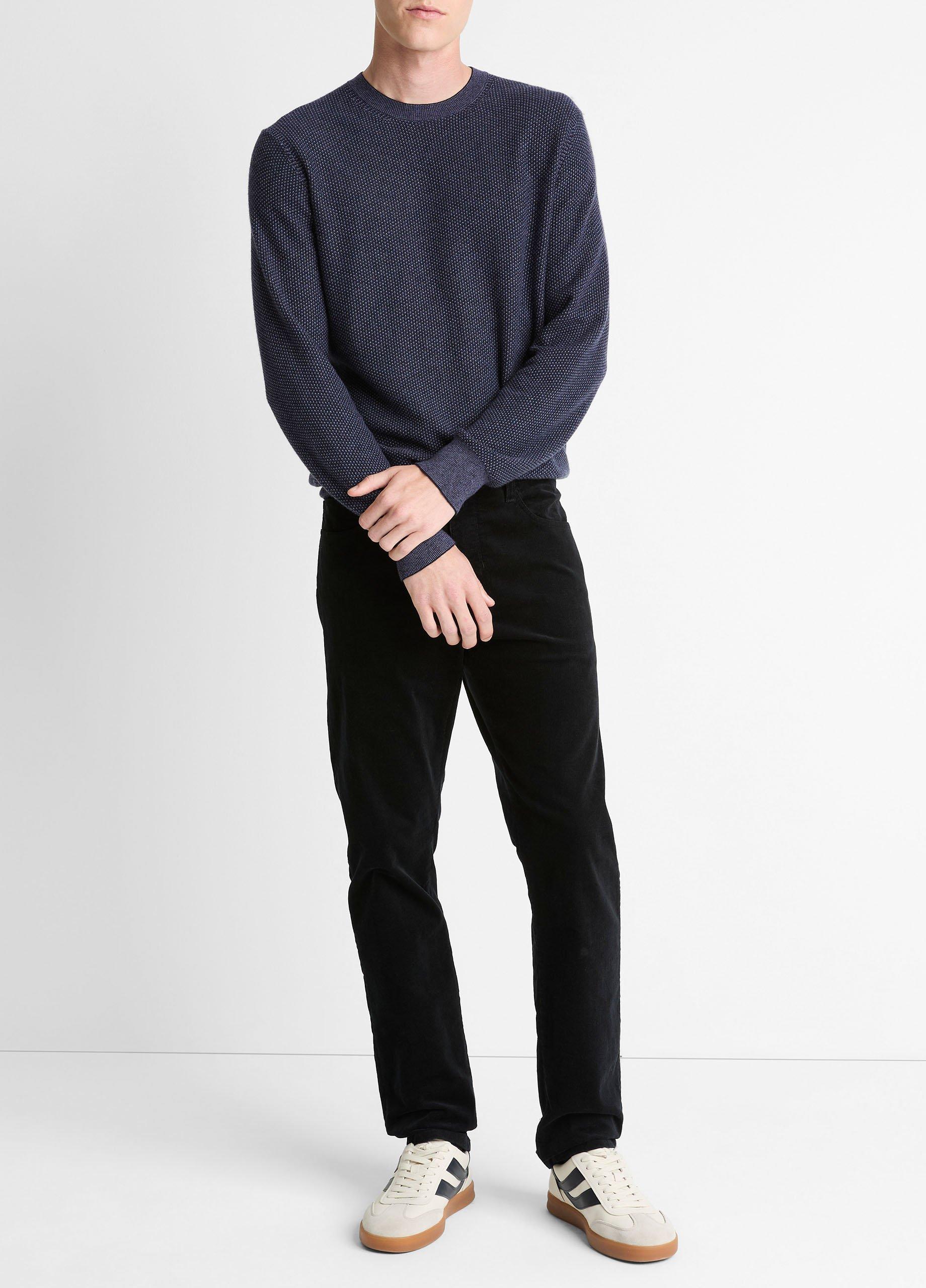 Vince Geo-Jacquard Wool-Blend Crew Neck Sweater - Sweaters