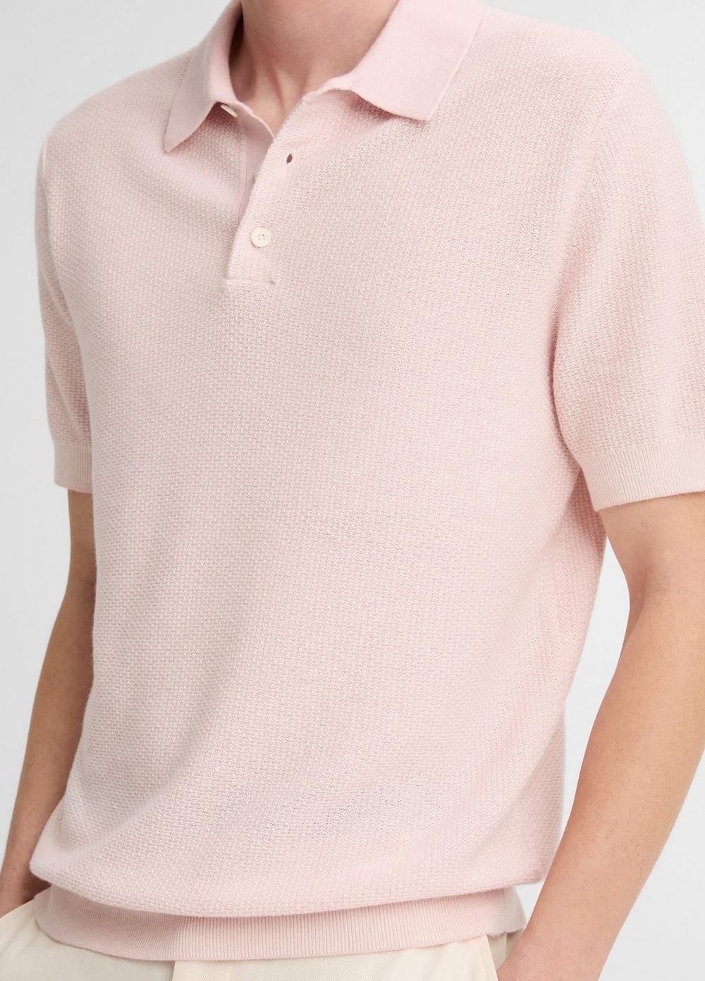 Vince Geo-Jacquard Wool-Blend Blend Polo Sweater - Sweaters