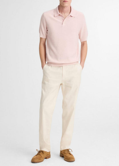 Vince Geo-Jacquard Wool-Blend Blend Polo Sweater - Sweaters