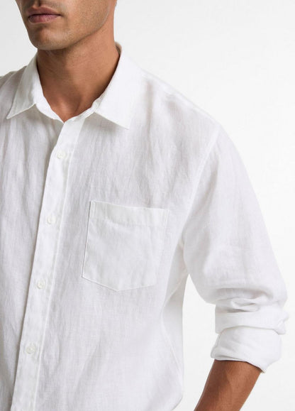 Vince Linen Button-Front Shirt - Shirts