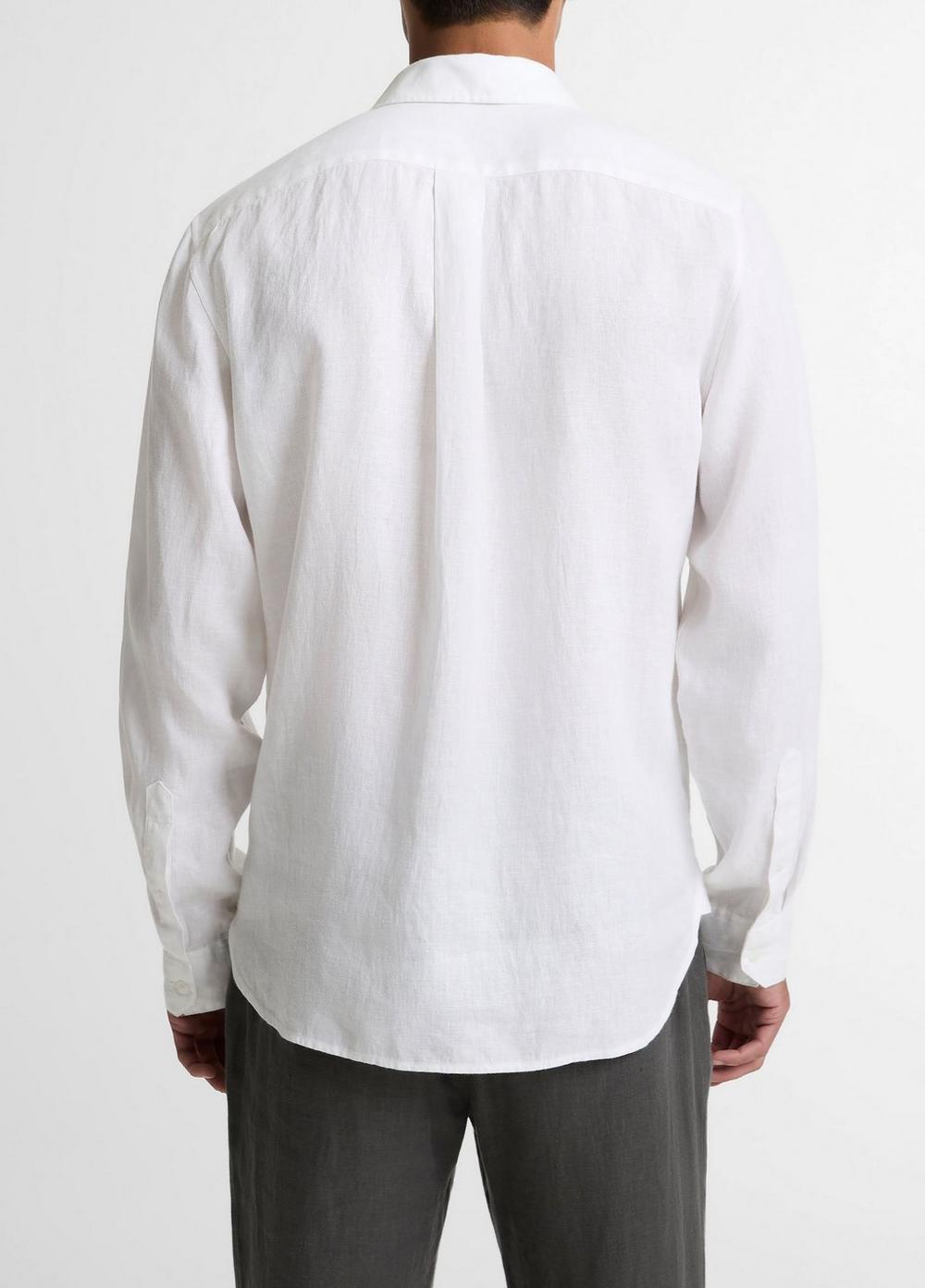 Vince Linen Button-Front Shirt - Shirts