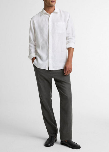 Vince Linen Button-Front Shirt - Shirts