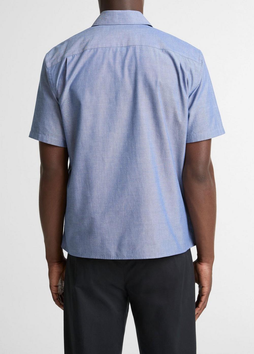 Vince Cotton Short-Sleeve Button-Front Shirt  - Shirts