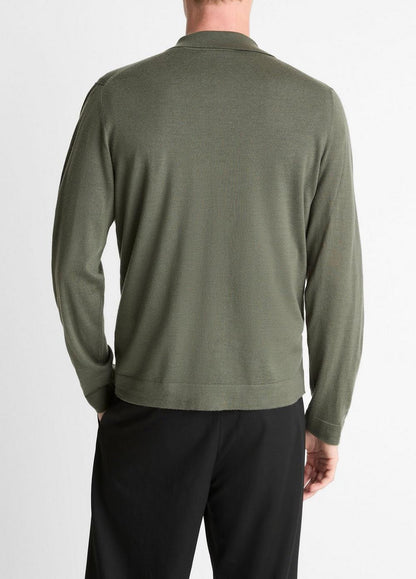 Vince Featherweight Merino Wool-Cashmere Sweater Shirt - Shirts