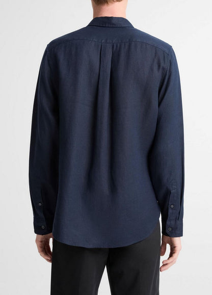 Vince Linen Button-Front Shirt - Shirts