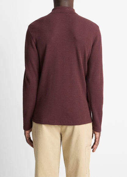 Vince Variegated Cotton Polo Shirt - Shirts