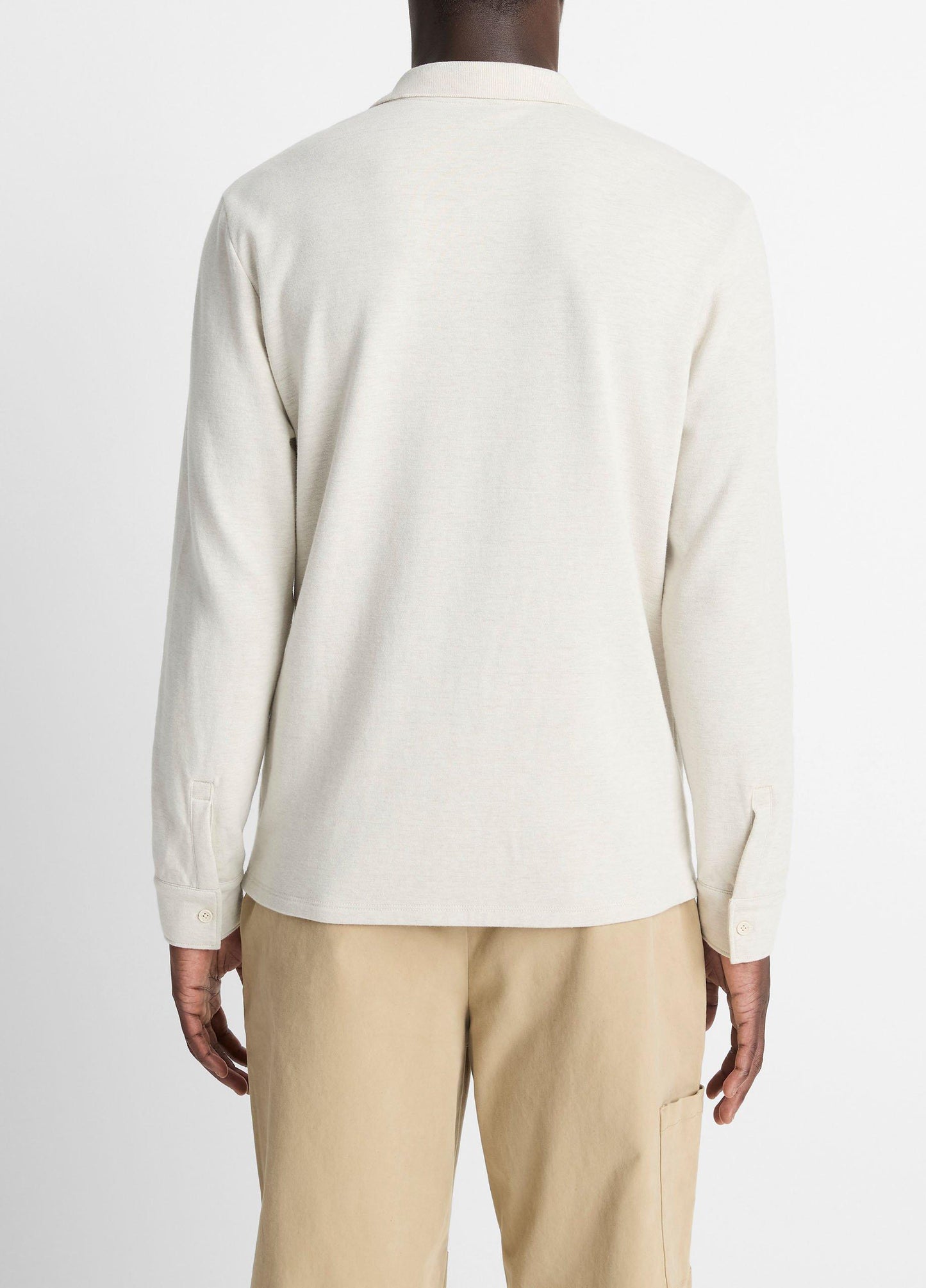 Vince Heathered Double-Face Cotton-Blend Polo Shirt - Shirts