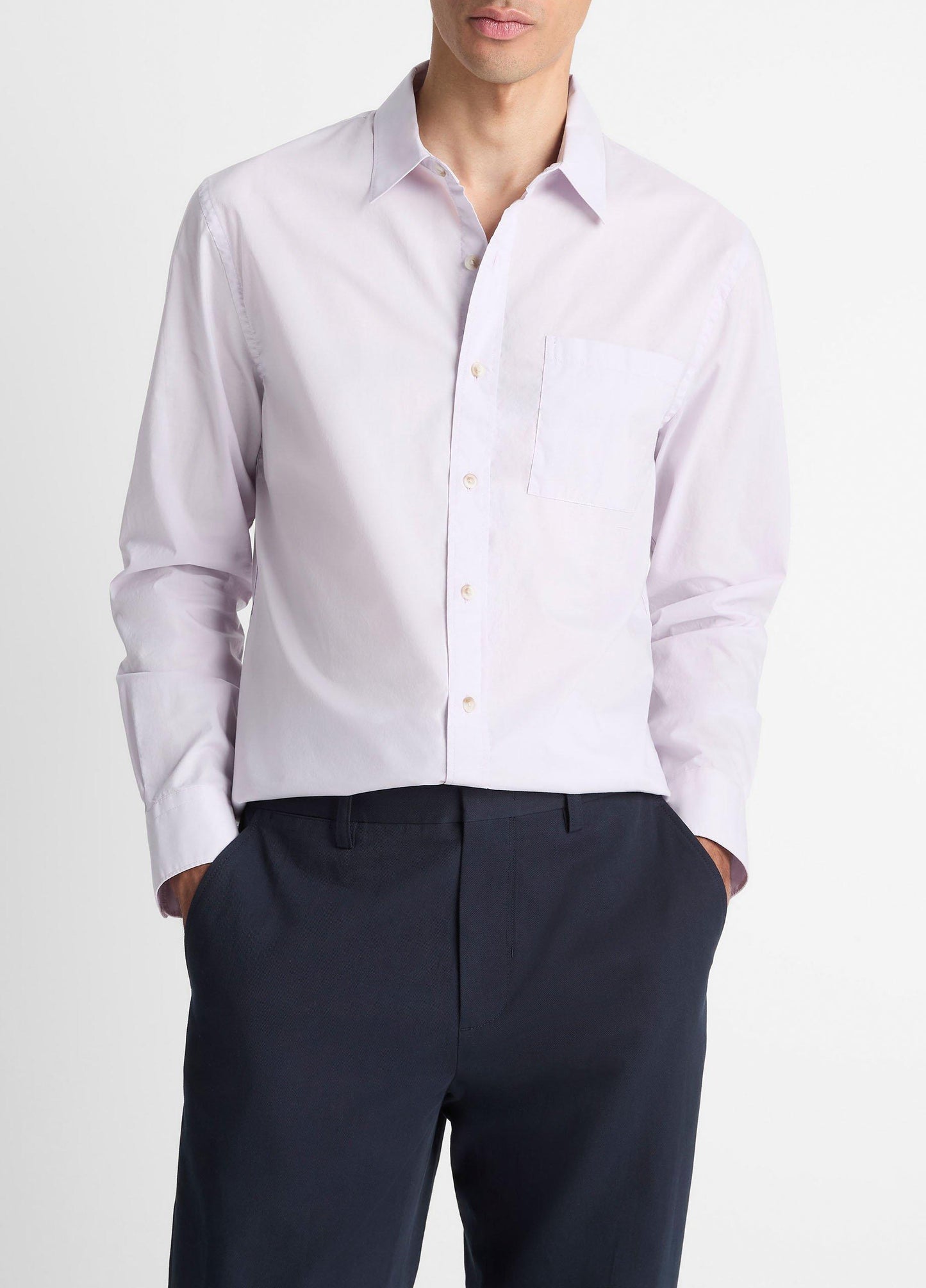 Vince Cotton Poplin Button-Front Shirt - Shirts