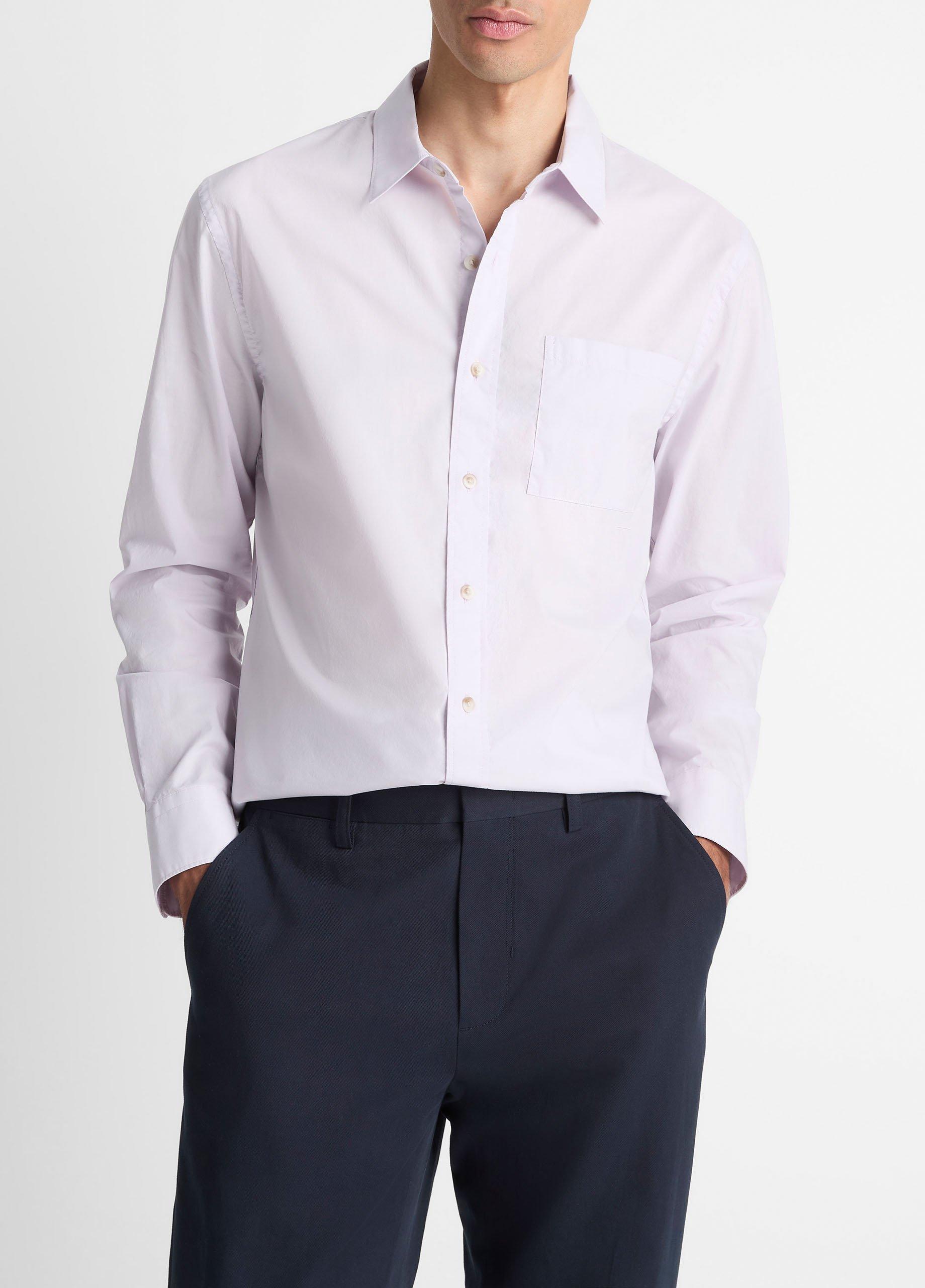 Vince Cotton Poplin Button-Front Shirt - Shirts