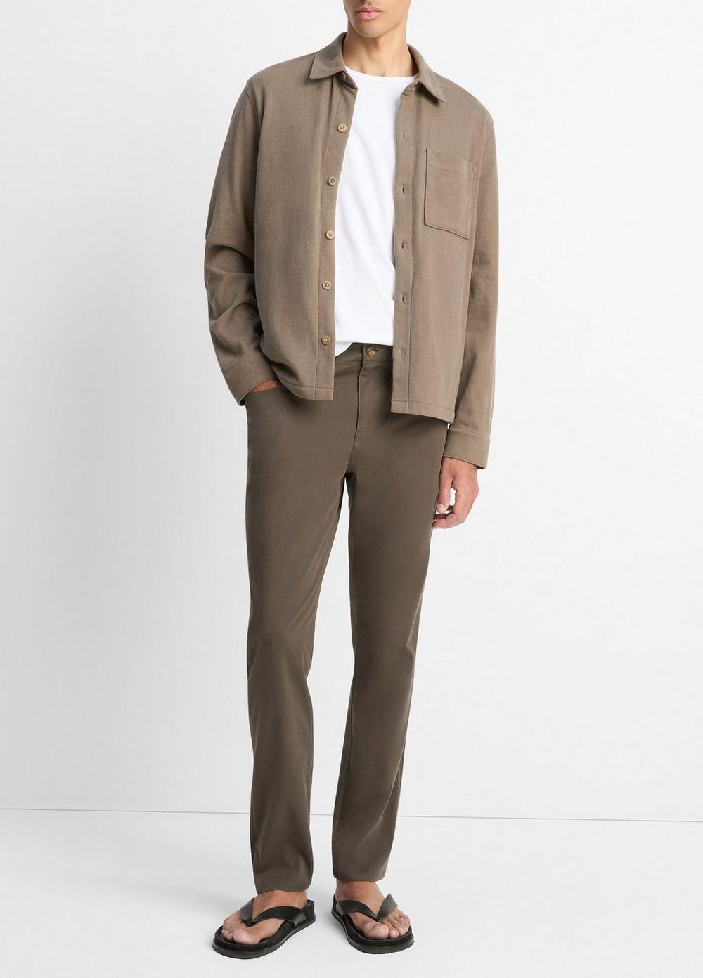 Vince Heavy Sueded Cotton Shirt Jacket - Jackets & Outerwear