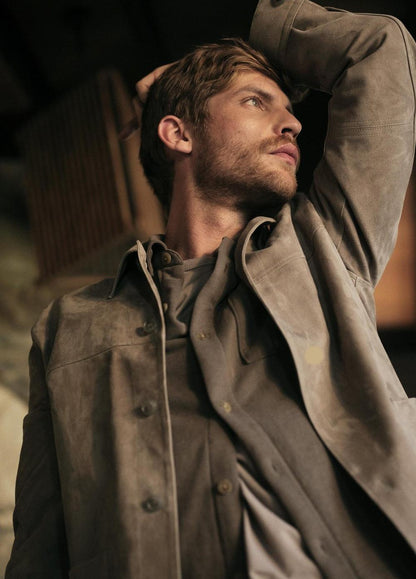 Vince Heavy Sueded Cotton Shirt Jacket - Jackets & Outerwear