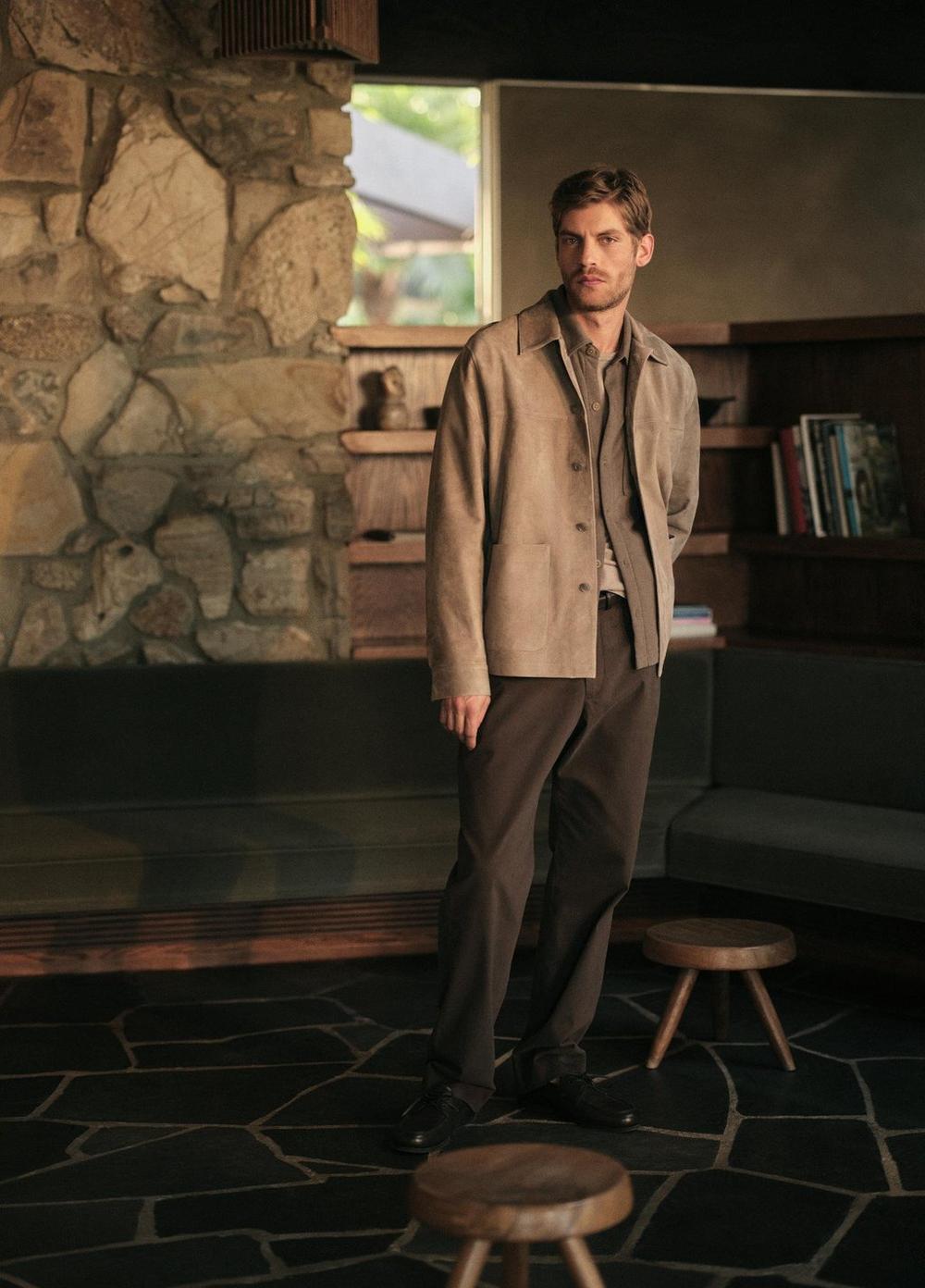 Vince Heavy Sueded Cotton Shirt Jacket - Jackets & Outerwear