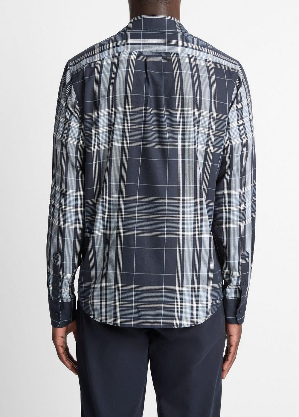 Vince Dunluce Plaid Cotton-Blend Button-Front Shirt - Shirts