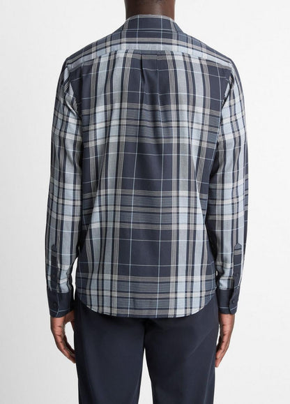Vince Dunluce Plaid Cotton-Blend Button-Front Shirt - Shirts