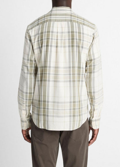 Vince Dunluce Plaid Cotton-Blend Button-Front Shirt - Shirts